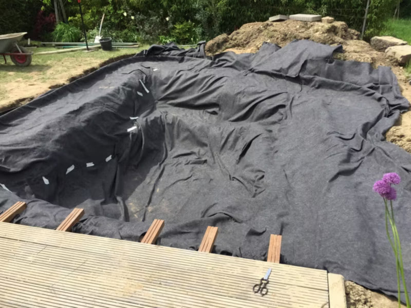 Beskyttelsesfilt til Bassin 58 m² 300 g/m² Grå