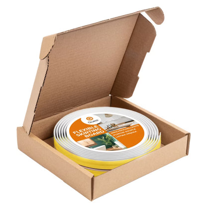 Beskyttelsesliste PVC 40 mm 5 m Hvid Selvklæbende