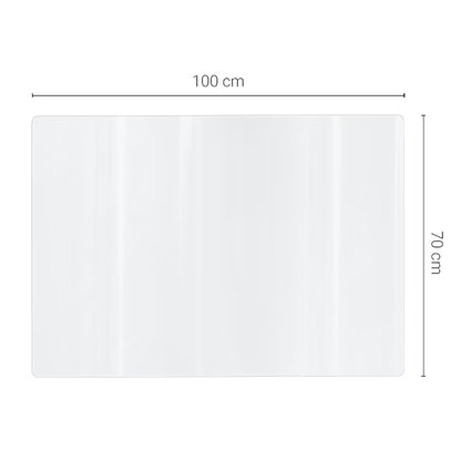 Beskyttelsesmåtte 100x70 cm Klar Blødt Glas