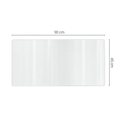 Beskyttelsesmåtte 90x45 cm Transparent Blødt Glas