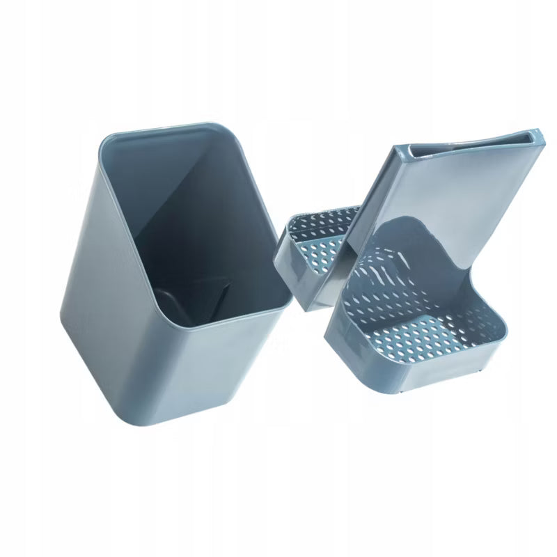 Bestikholder Bisenti 12x10x16 cm Mørkegrå Plast