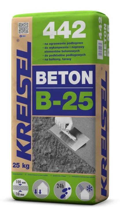 Beton B25 442 Cementmørtel 25 kg