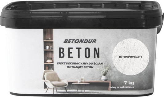 Betondur betonmaling til vægge i grå, 7 kg