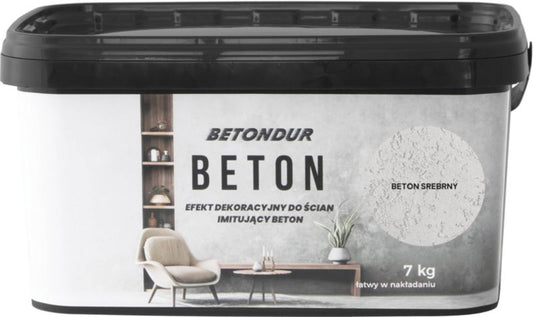 Betondur sølv betonmaling til vægge 7 kg