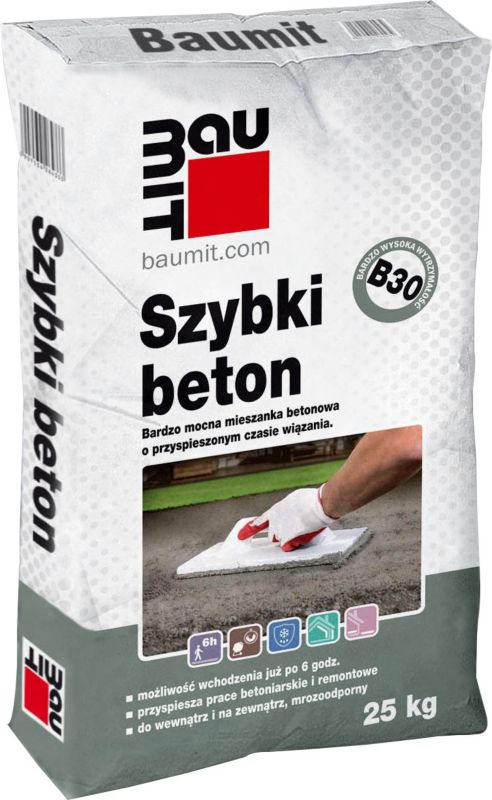Hurtigtørrende beton Baumit B30 25 kg