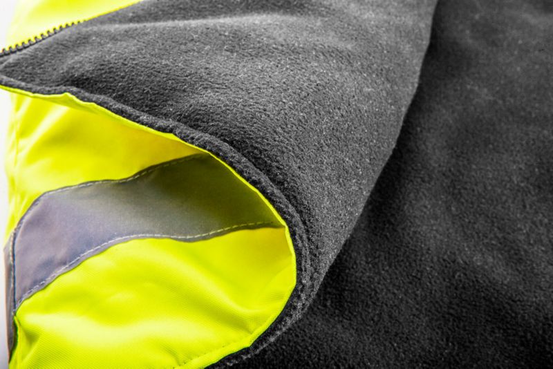 Neo Tools tosidet varmende arbejdsvest med reflekterende side, gul, størrelse M, 1 stk