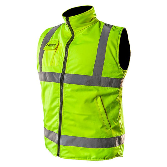 NEO TOOLS arbejdsvest, tosidet, isoleret med reflekterende side, gul, størrelse XL, 1 stk