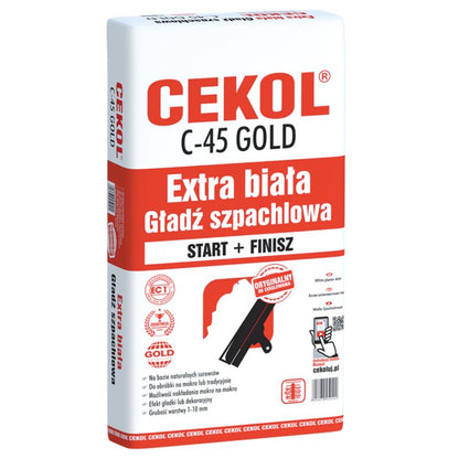 Spartelmasse C-45 Hvid 5 kg