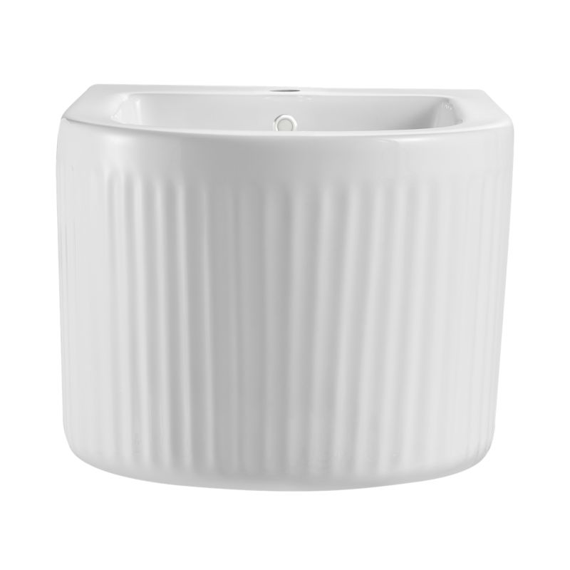 Bidet Hængende Magic Riflet Hvid Keramik 49x36x31 cm