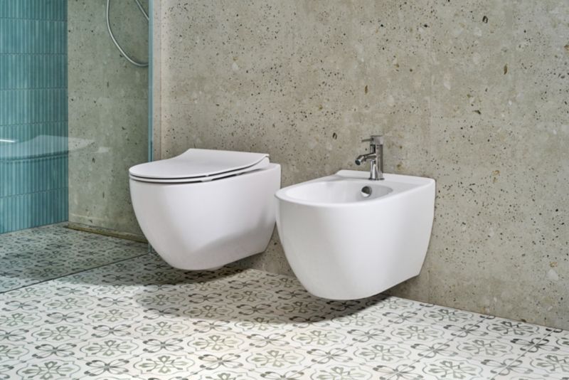 Væghængt Bidet Bari Hvid 35,5x50x32 cm Keramik | 5902115798429