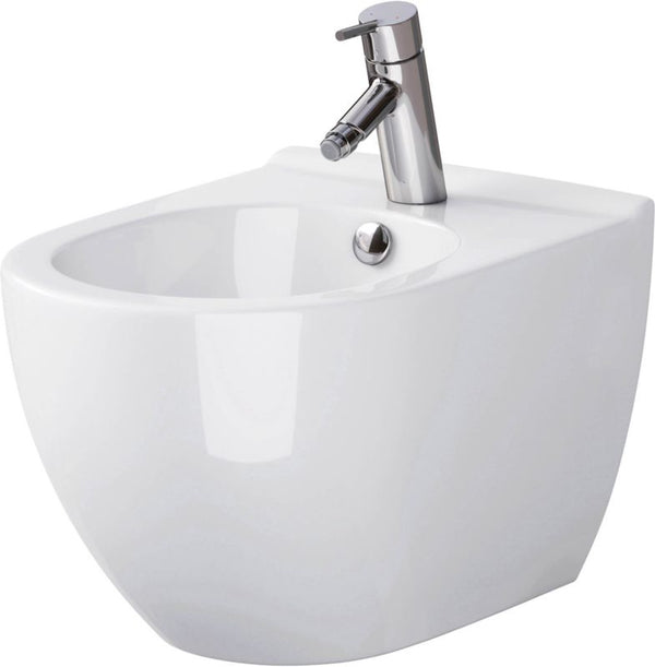 Væghængt Bidet Bari Hvid 35,5x50x32 cm Keramik | 5902115798429