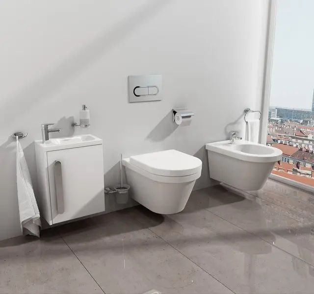 Bidet Chrome Podwieszany Biały 36,5x53x29,5 cm | 8592626005566