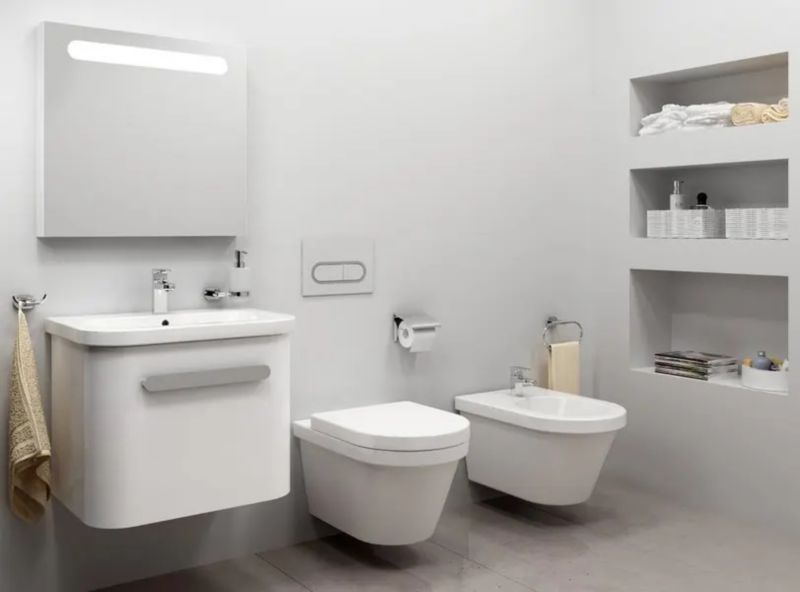 Bidet Chrome Podwieszany Biały 36,5x53x29,5 cm | 8592626005566