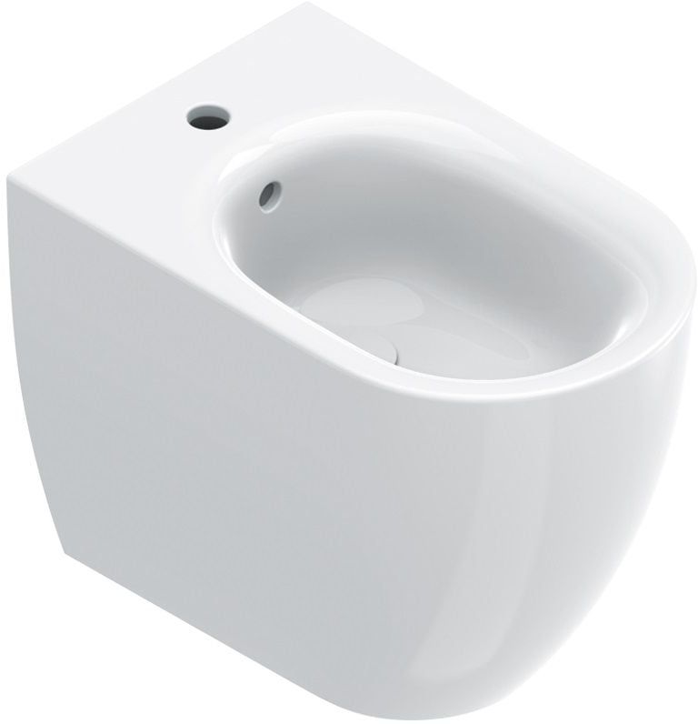 Stående Bidet 35x55x41 cm Hvid Keramik 1 Opløbshul