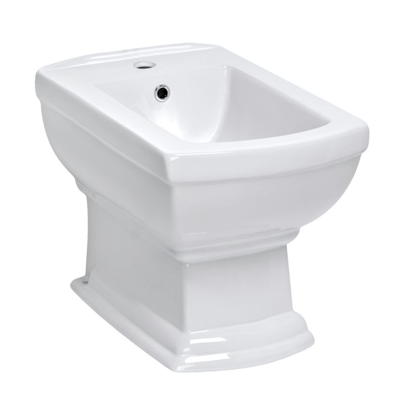 Bidet Stående Keramik Hvid 57x35x43,5 cm 1 Stk.