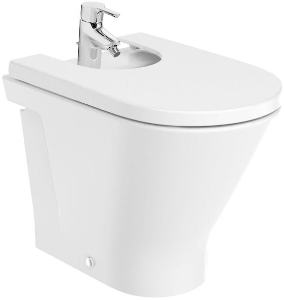 Bidet Stående Keramik 54x35,5x40 cm Hvid 1 stk.