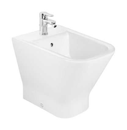Stående Bidet Firkantet Hvid med Armaturhul 56 cm