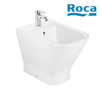 Stående Bidet Firkantet Hvid med Armaturhul 56 cm