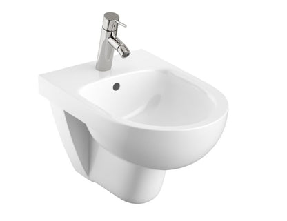 Bidet Hængende Selnova Hvid Højglans 35 x 34,5 x 53 cm