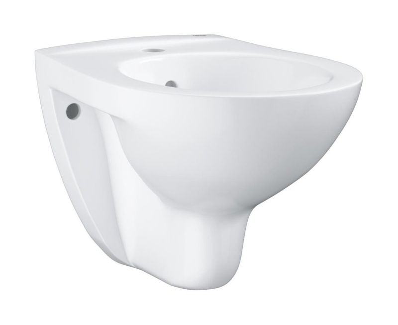 Bidet Hængende Bau Keramik Hvid 52,6x37 cm med Overløb