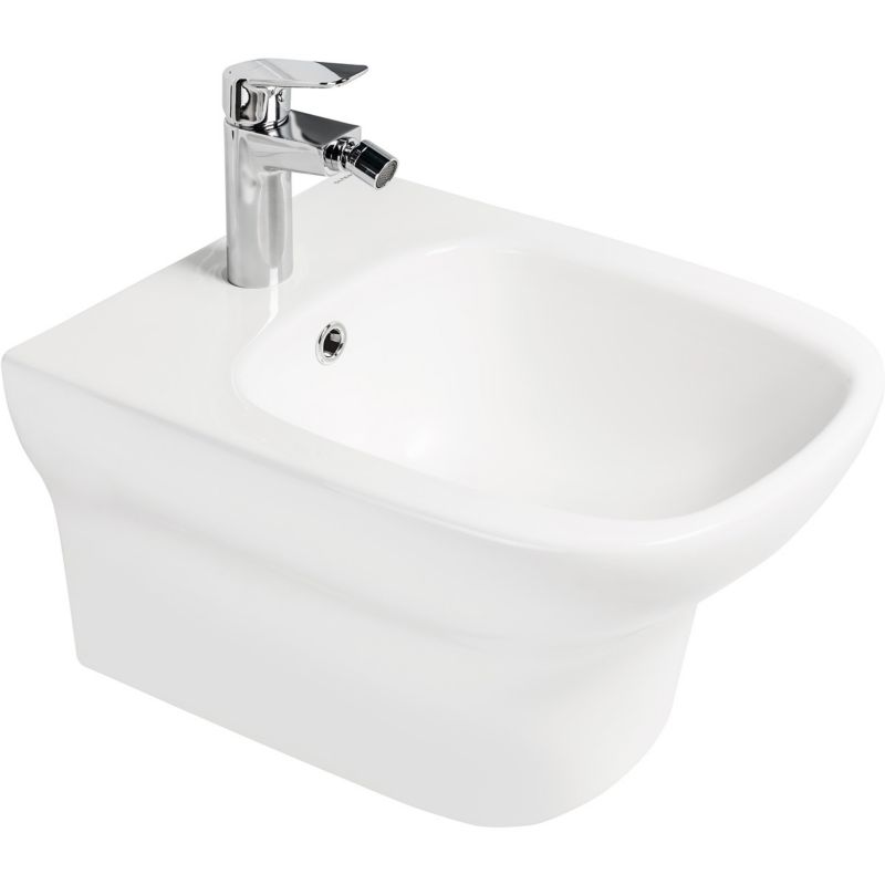 Væghængt Bidet Gulfoss Hvid 180 mm Monteringsafstand