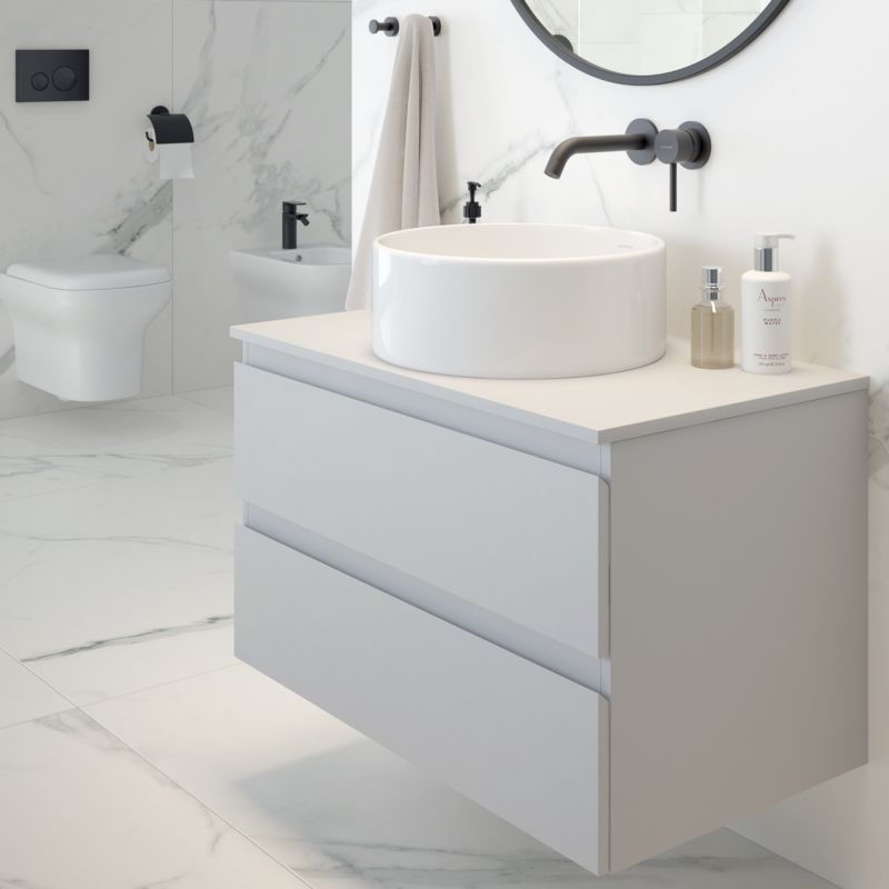 Væghængt Bidet Gulfoss Hvid 180 mm Monteringsafstand