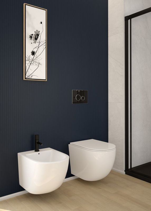 Væghængt Bidet Hamnes Hvid 52x35,5x37 cm SmartClean | 5903003005438