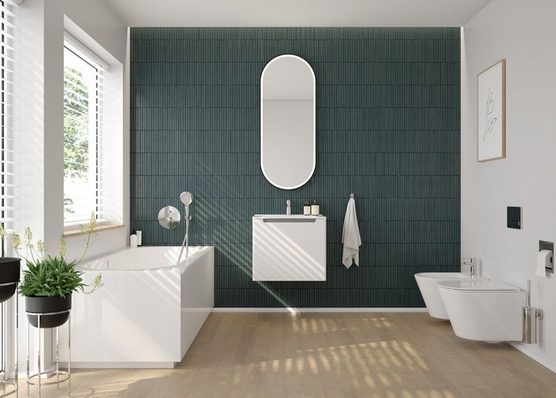 Væghængt Bidet Keramisk Hvid 36x52 cm SmartClean