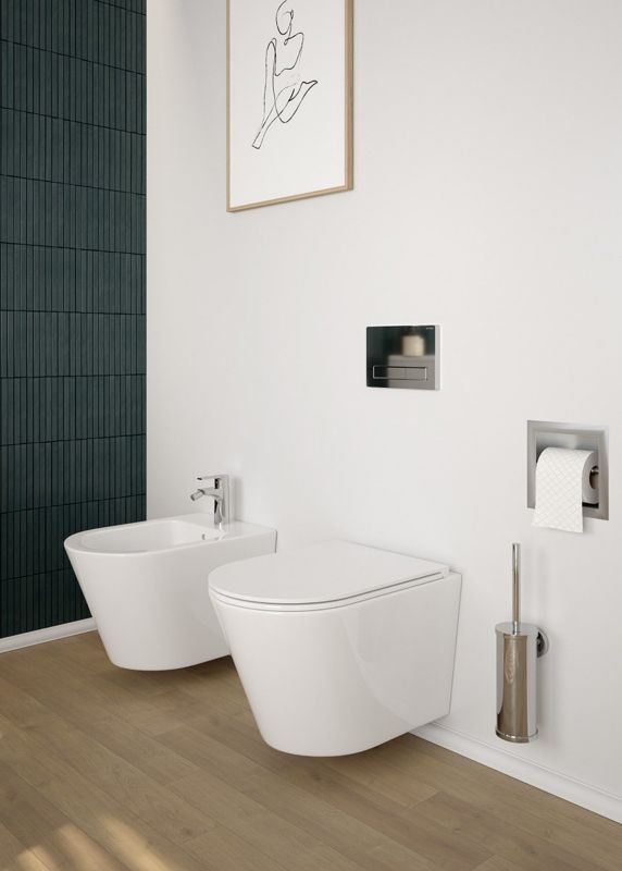 Væghængt Bidet Keramisk Hvid 36x52 cm SmartClean