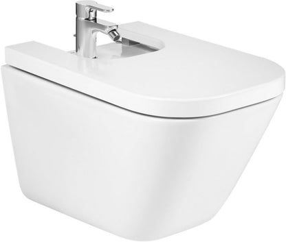 Bidet Væghængt Rektangulær Hvid Keramik 54x35 cm