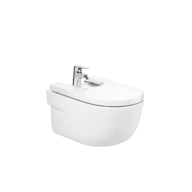 Væghængt Bidet Meridian Hvid 36x56 cm Supraglaze