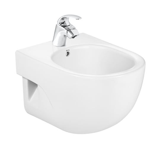 Væghængt Bidet 48 cm Hvid med Overløb