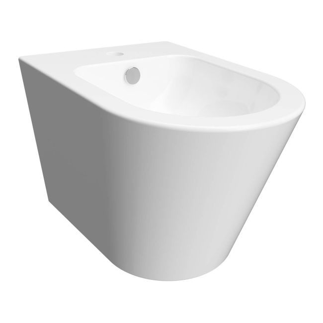 Væghængt bidet i keramik hvid 37x51 cm