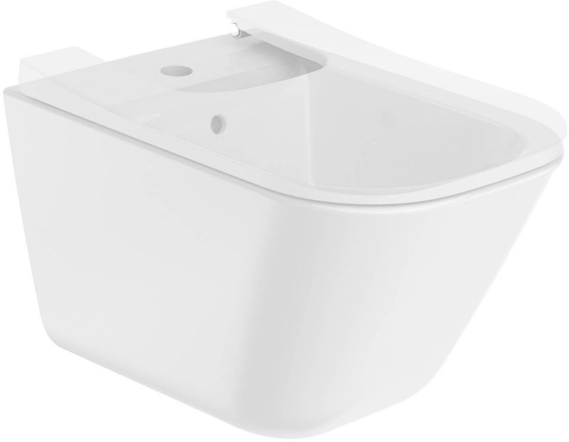 Væghængt Bidet Keramik Hvid 54x34x31,5 cm | 8433290383270