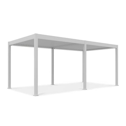 Bioklimatisk Pergola 3x6 m Hvid med LED
