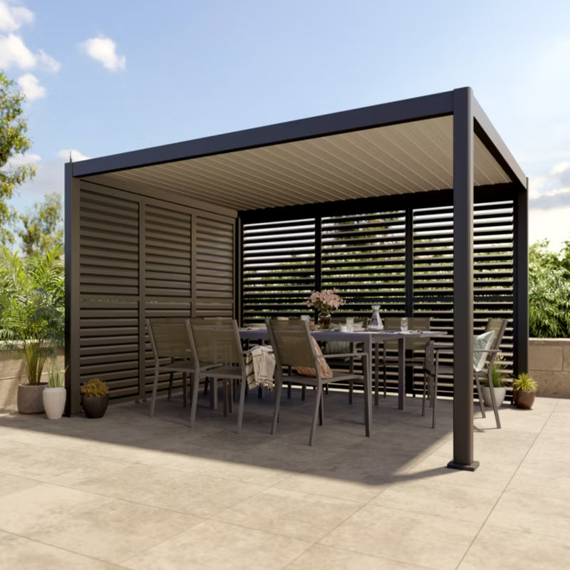 Bioklimatisk Pergola Breva 3x4 m Grå