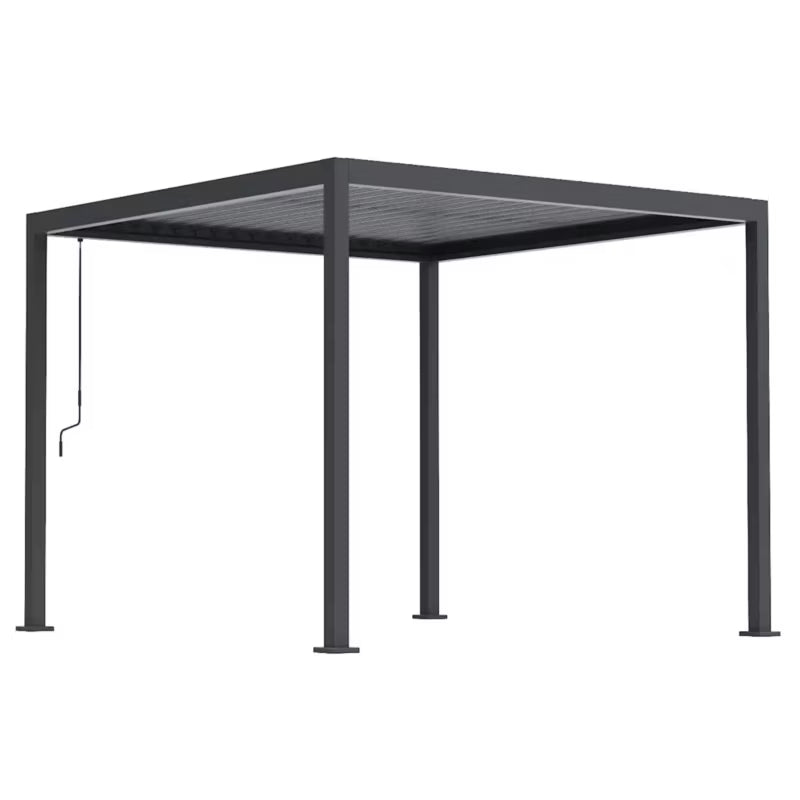 Bioklimatisk Pergola Sola 3x3 m Antracit Stål