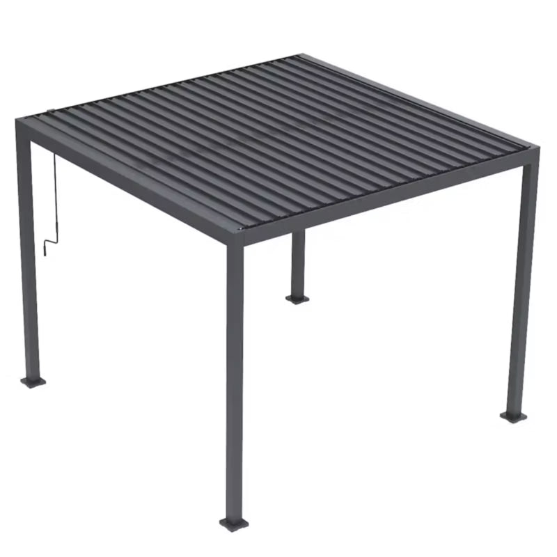Bioklimatisk Pergola Sola 3x3 m Antracit Stål