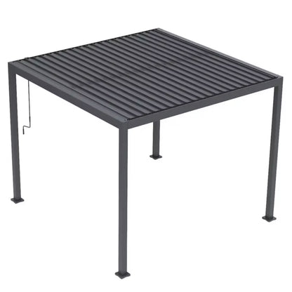 Bioklimatisk Pergola Sola 3x3 m Antracit Stål