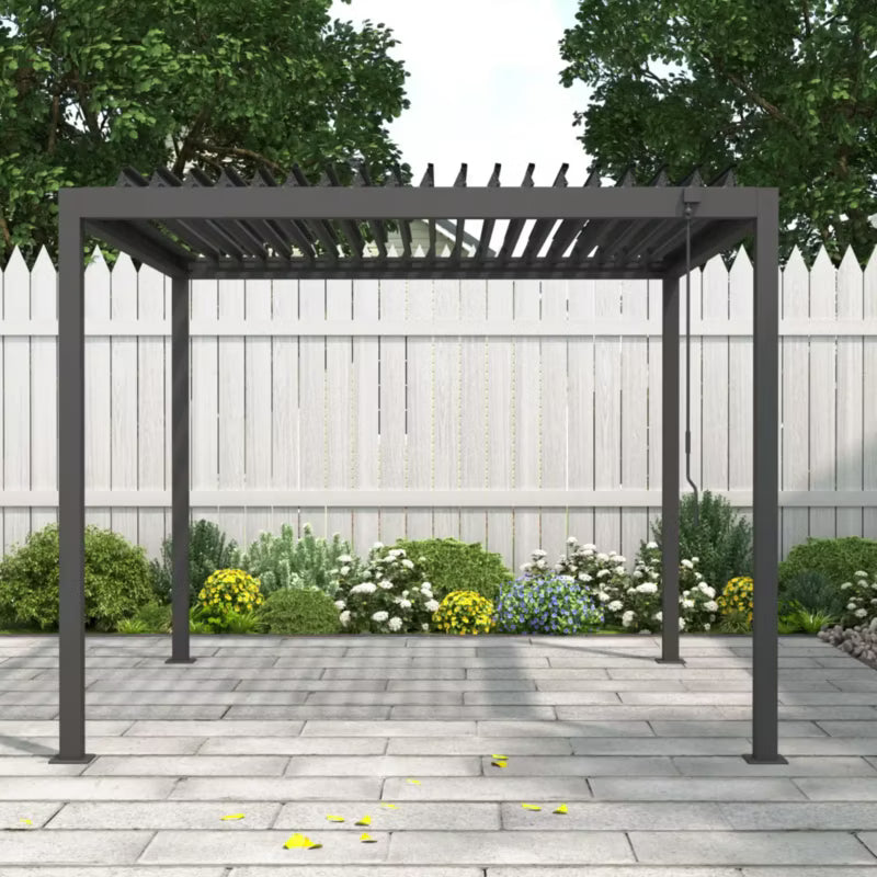 Bioklimatisk Pergola Sola 3x3 m Antracit Stål