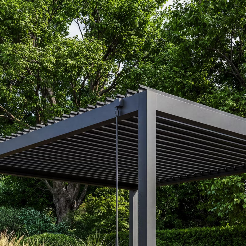 Bioklimatisk Pergola Sola 3x3 m Antracit Stål