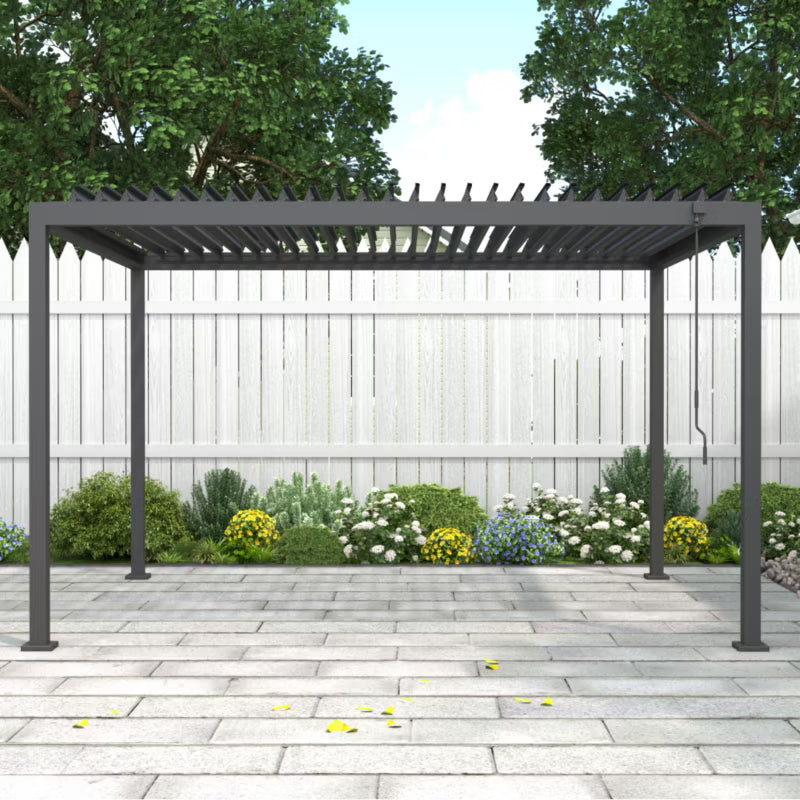 Bioklimatisk Pergola Sola 3x4 m Antracit Stål