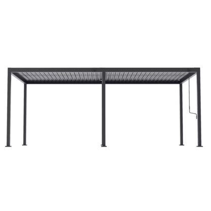 Bioklimatisk Pergola Sola 3x6 m Antracit Stål