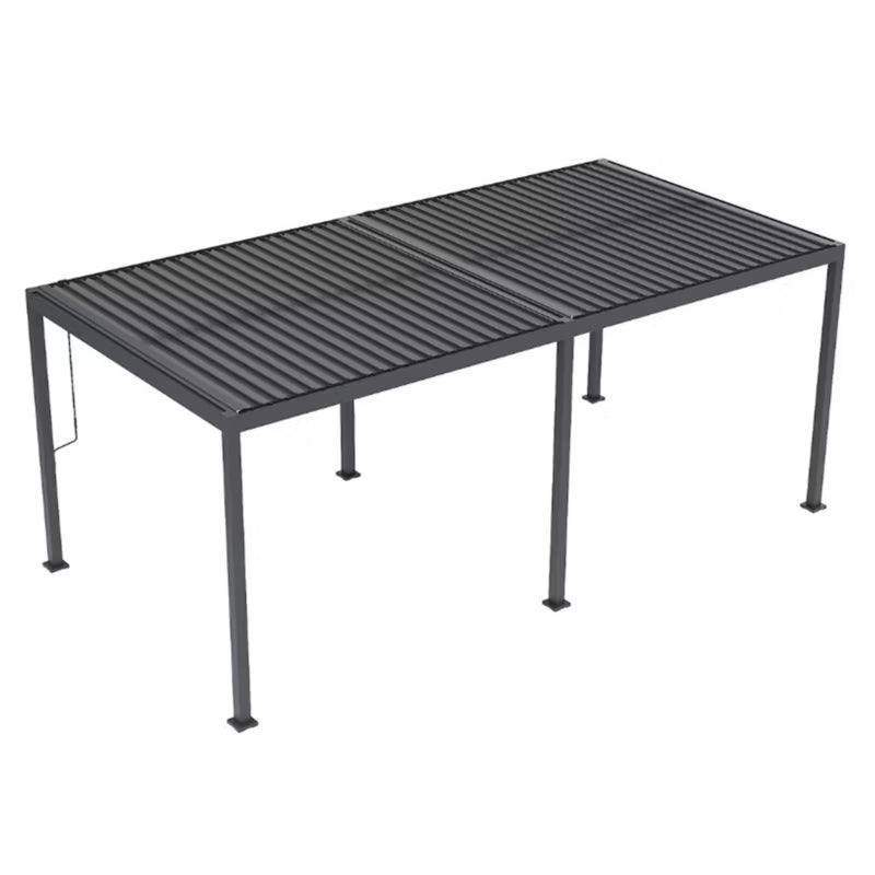 Bioklimatisk Pergola Sola 3x6 m Antracit Stål