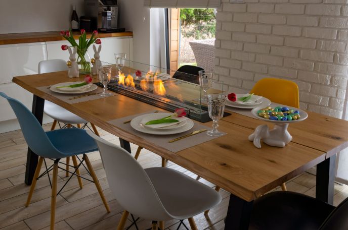 Biopejs Indbygning 100 cm Sort Mat med Glas