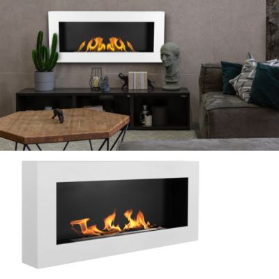 Væghængt Biopejs Box 90x40 cm Hvid Mat