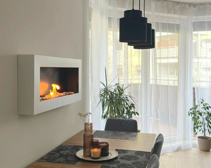 Væghængt Biopejs Box 90x40 cm Hvid Mat