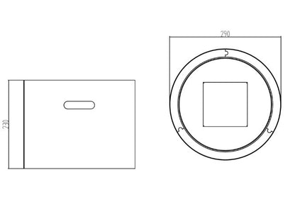 Fritstående biokamin BiokominkiGMT Moon Mini mat hvid 1 stk.