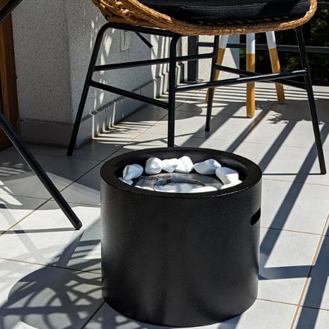 Fritstående biokamin Moon Mini sort – 1 stk.