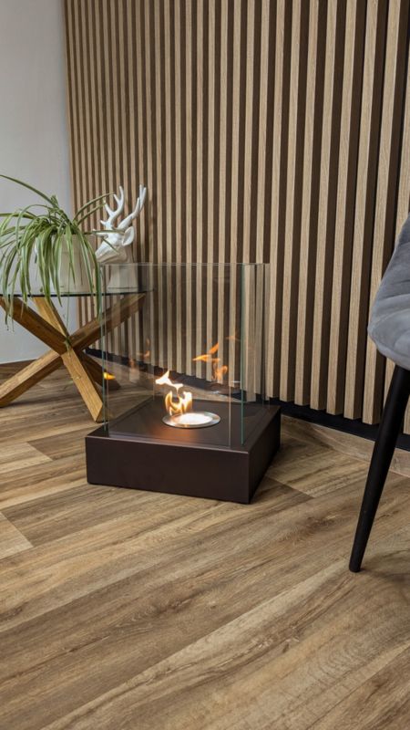 Fritstående biopejs BiokominkiGMT Sunset Garden brun 1 stk